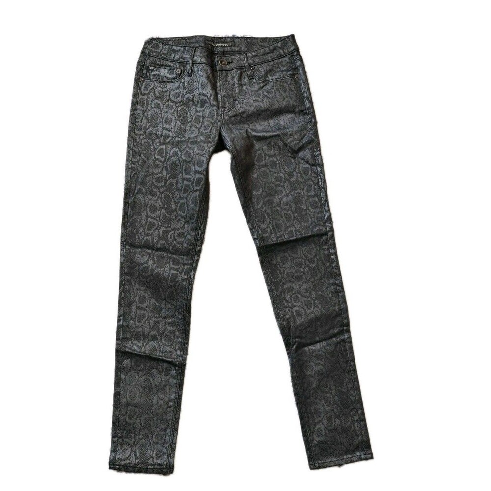 Cult of Individuality Mens 26x29 Zen Mid-Rise Skinny  Black Mamba